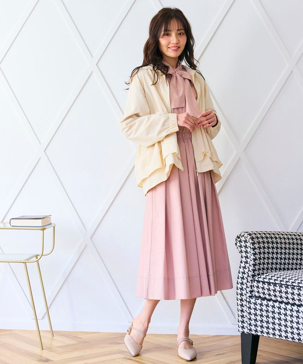 Feroux 【キレイ見えセットアップ対応】リボンタイ ブラウス 