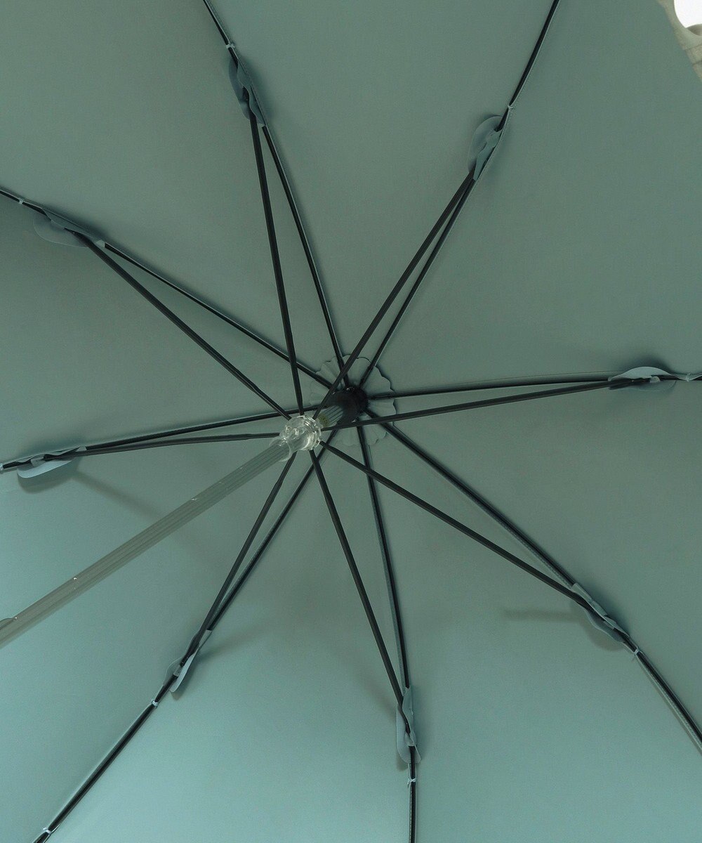 MOONBAT 【一級遮光/晴雨兼用】LANVIN en Bleu (ランバン オン ブルー) 長傘 日傘 シャイニーフリル 遮光 遮熱 UV 