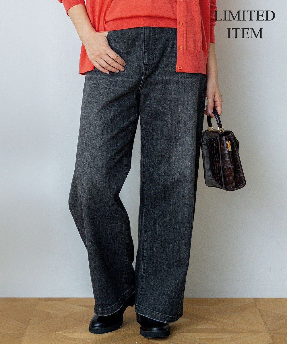 23区 L 【Lサイズ限定】23区DENIM ストレッチ ワイド パンツ 