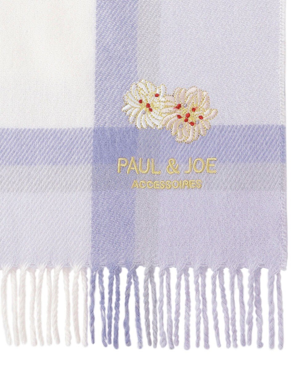 MOONBAT 【FUDGE11月号掲載】PAUL & JOE ACCESSOIRES クリザンテーム刺繍ムースタッチマフラー（パッケージ入り） 