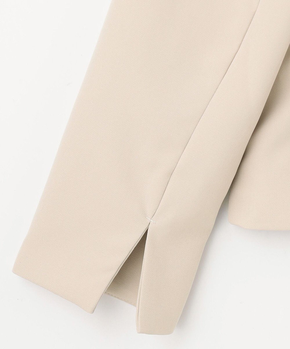 ANY 【WEB限定】ダブルクロスストレッチ Ｖネックノーカラージャケット 