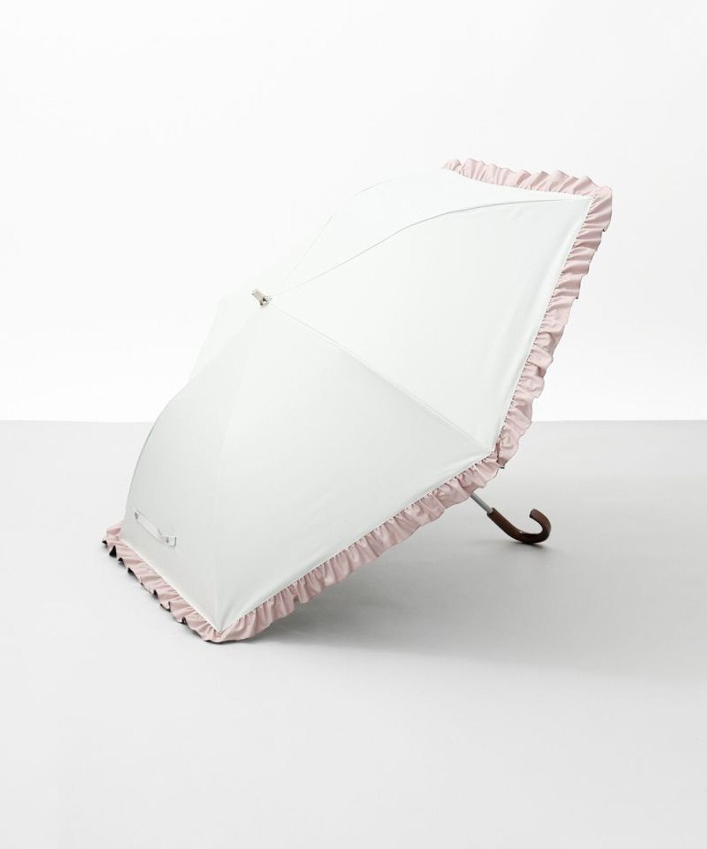 AURORA 【WEB限定】 フリル晴雨兼用傘（折りたたみ・トップフラット） 