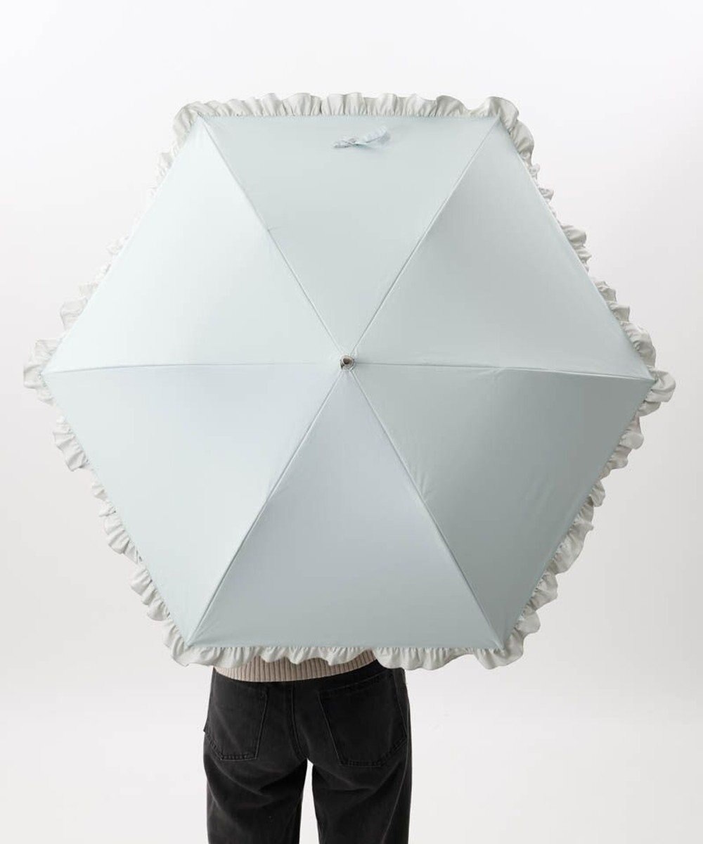 AURORA 【WEB限定】 フリル晴雨兼用傘（折りたたみ・トップフラット） 