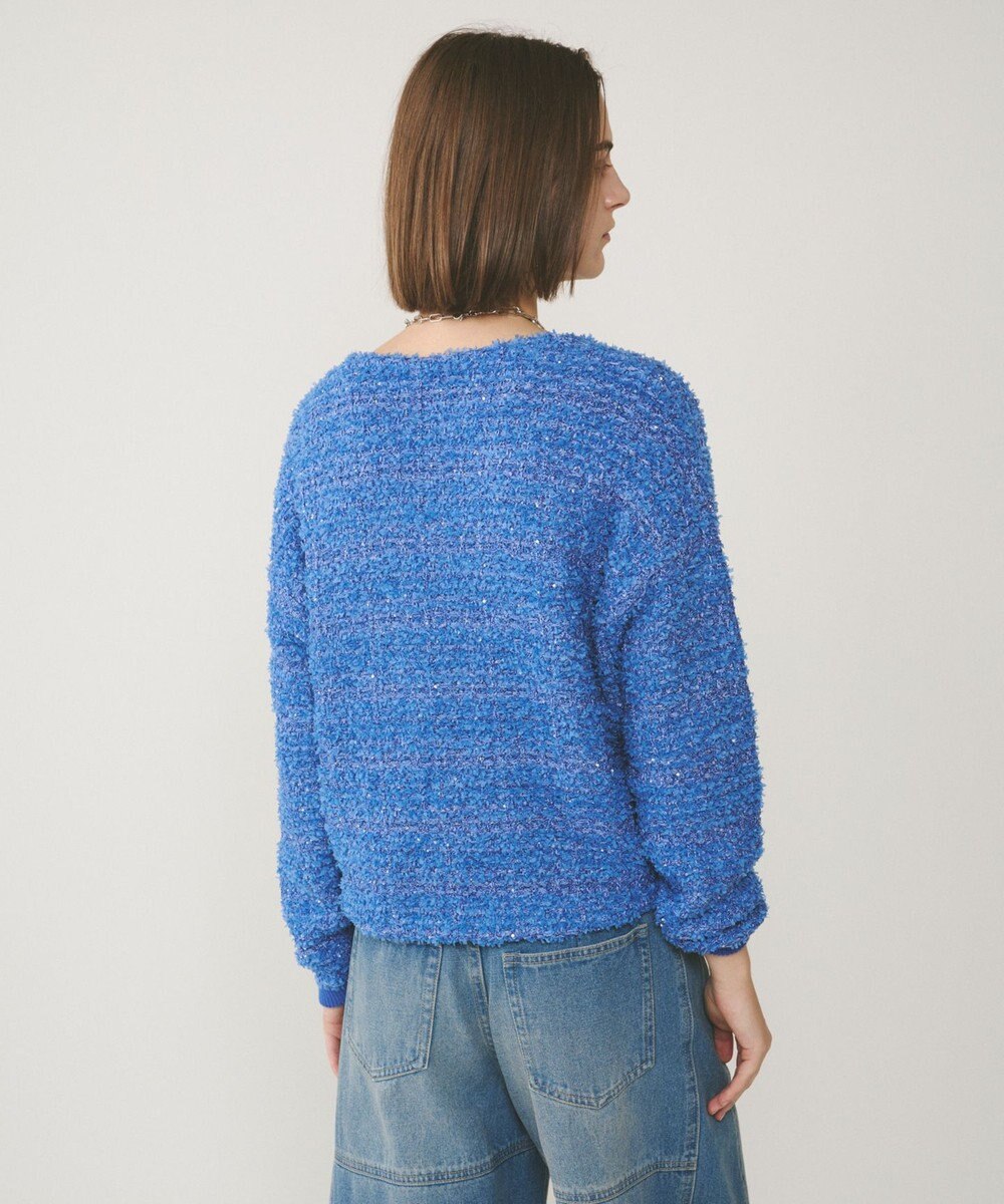 GRACE CONTINENTAL ツイードニットzipカーディガン 