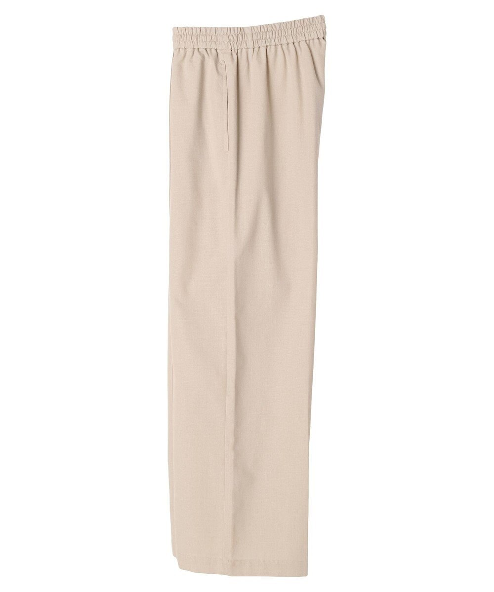 Green Parks 綿麻混イージーワイドパンツ 