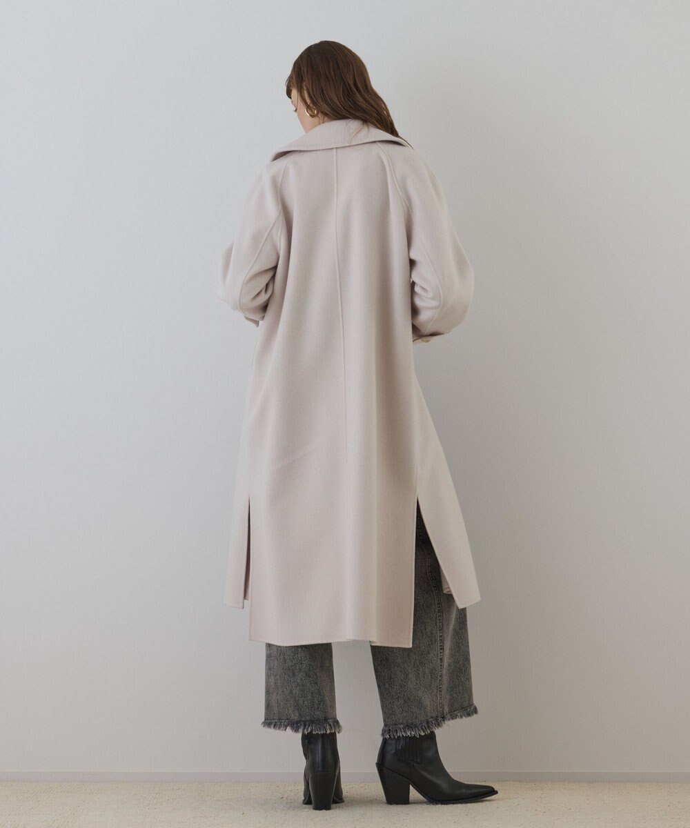 GRACE CONTINENTAL ウールカシミヤリバーコート 