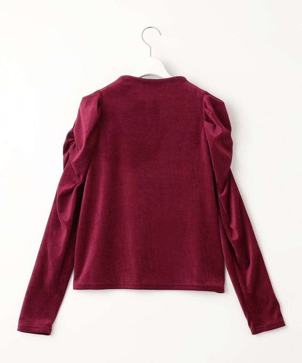Feroux 【古畑星夏さん着用】ギャザーショルダーベロア プルオーバー 