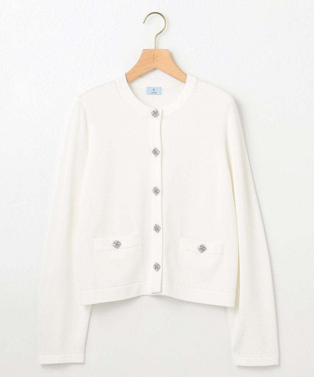 組曲 【WEB限定】ビジューニット ジャケット 