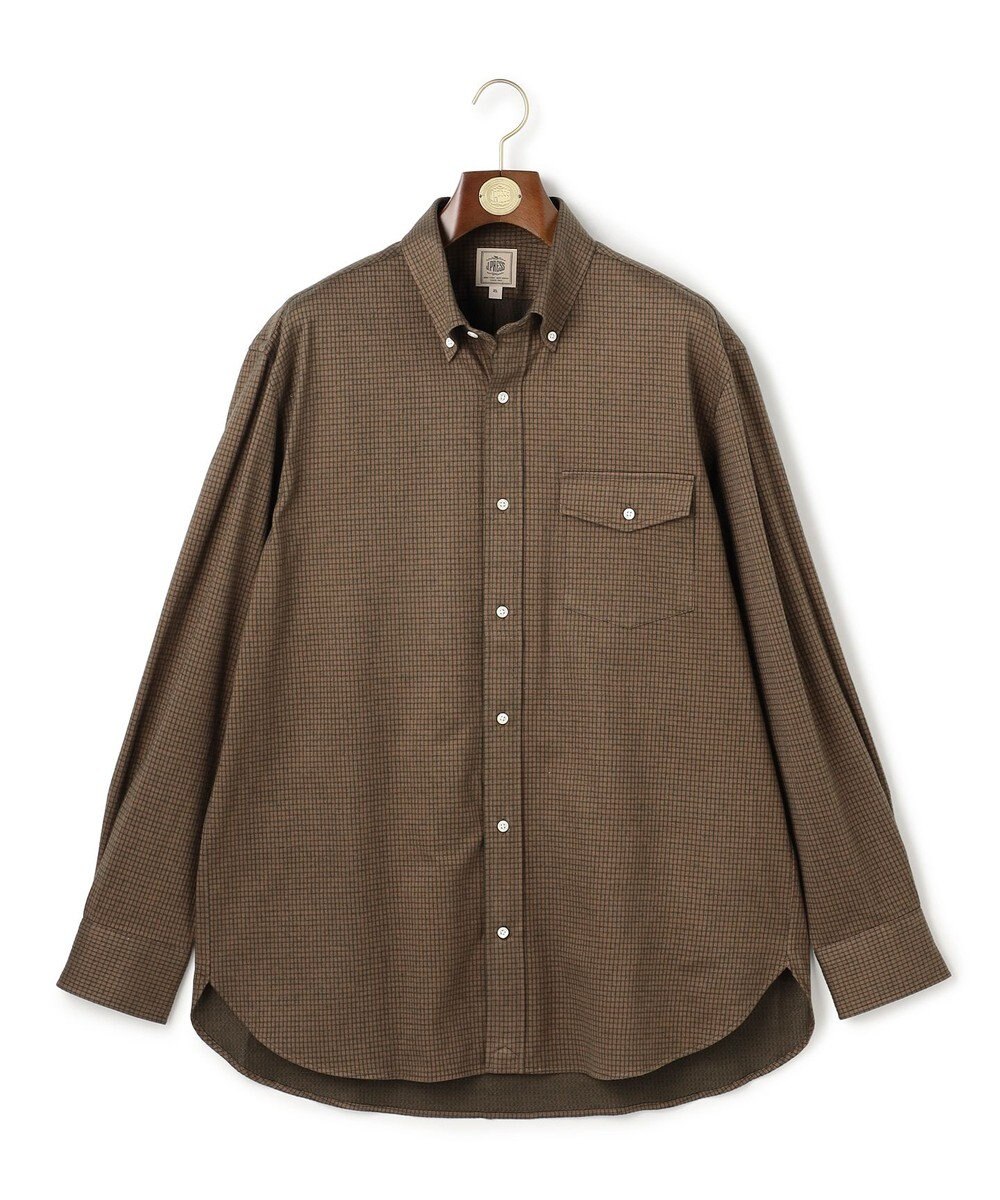 J.PRESS MEN 【KING SIZE】【KANEMASA JERSEY】ネルジャージータッターソール シャツ / B.D. 