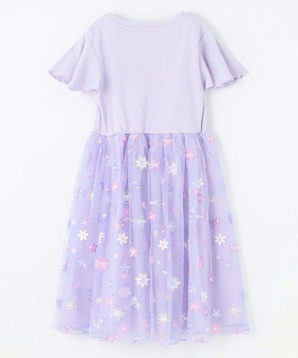 ANY KIDS 刺繍チュールワンピース 