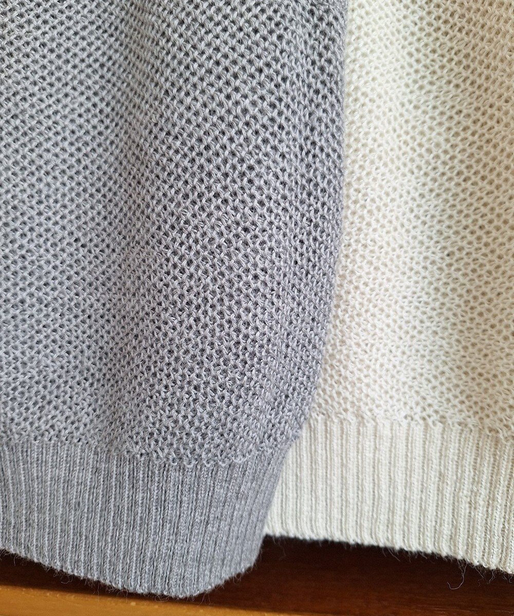 TOQUE 〈大草直子さんアドバイザー〉ベビーアルパカ×シルクハニカムニットフレンチトップス 