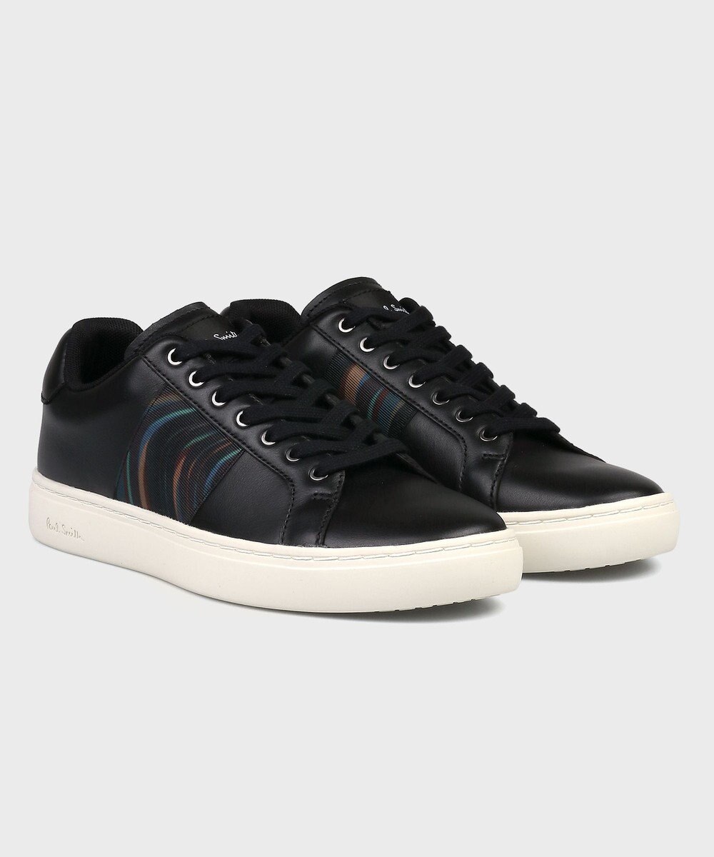 Paul Smith Winter Swirl Lapin ブラックレザー スニーカー 