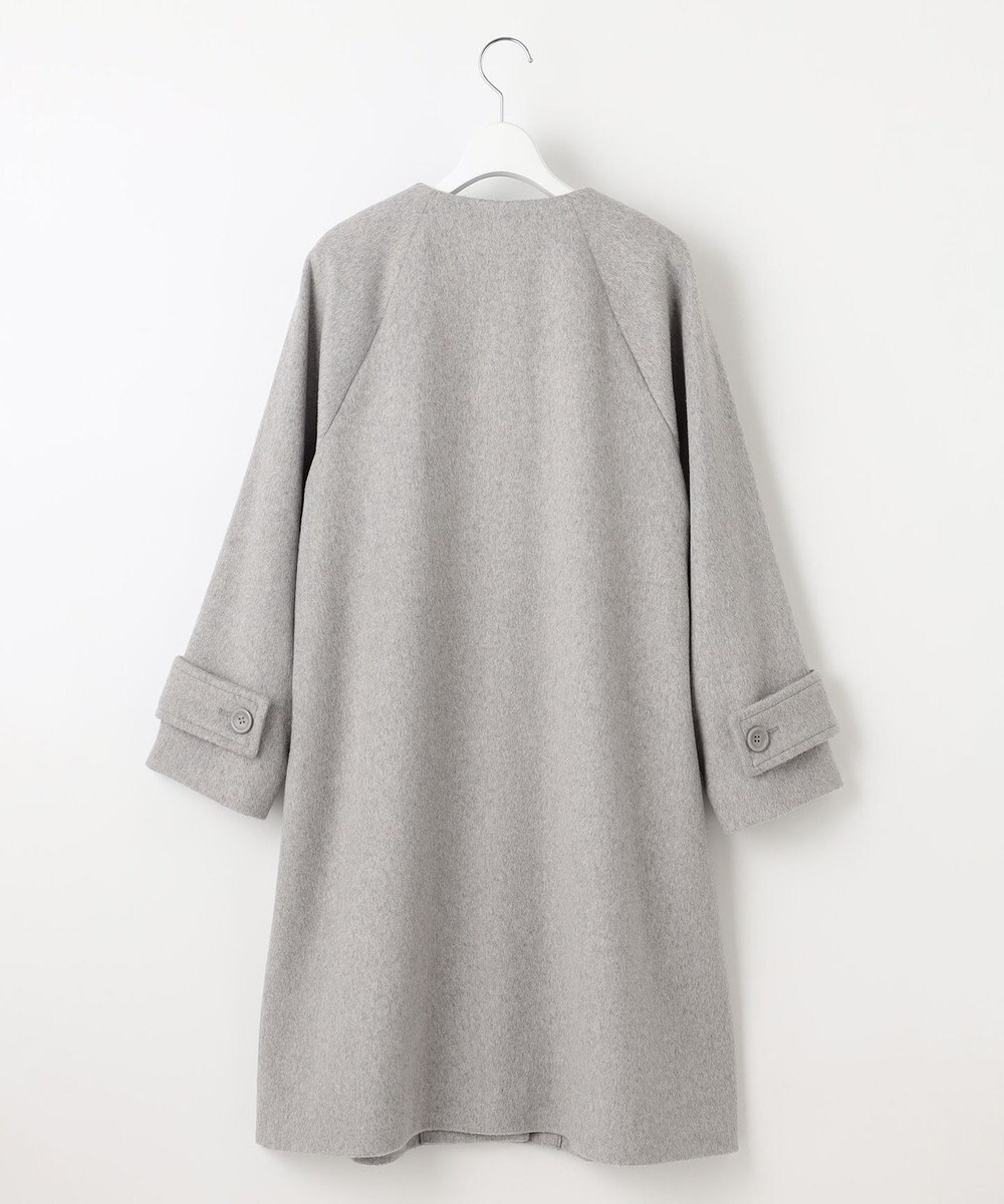 Feroux ウール混 Aラインコート 