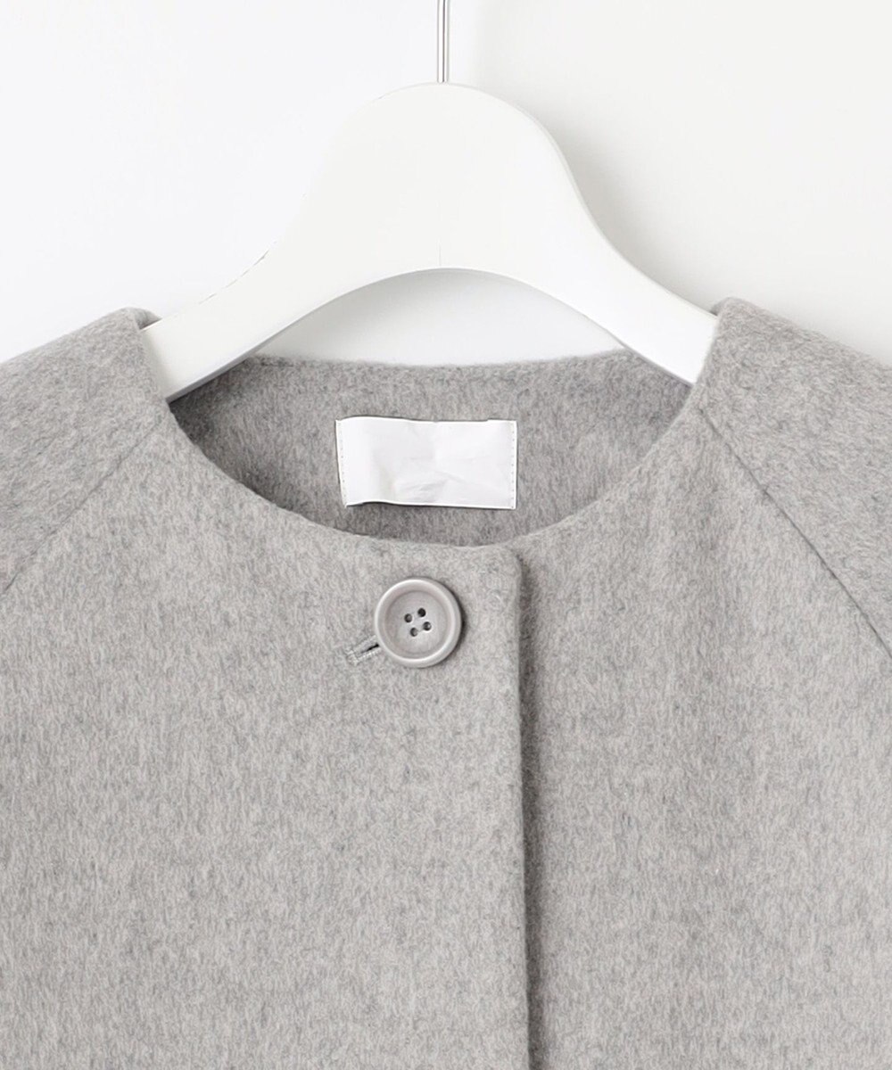 Feroux ウール混 Aラインコート 