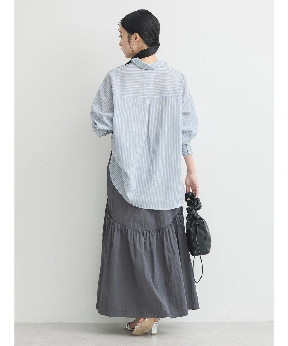 earth music&ecology パールボタンオーバーシャツ 