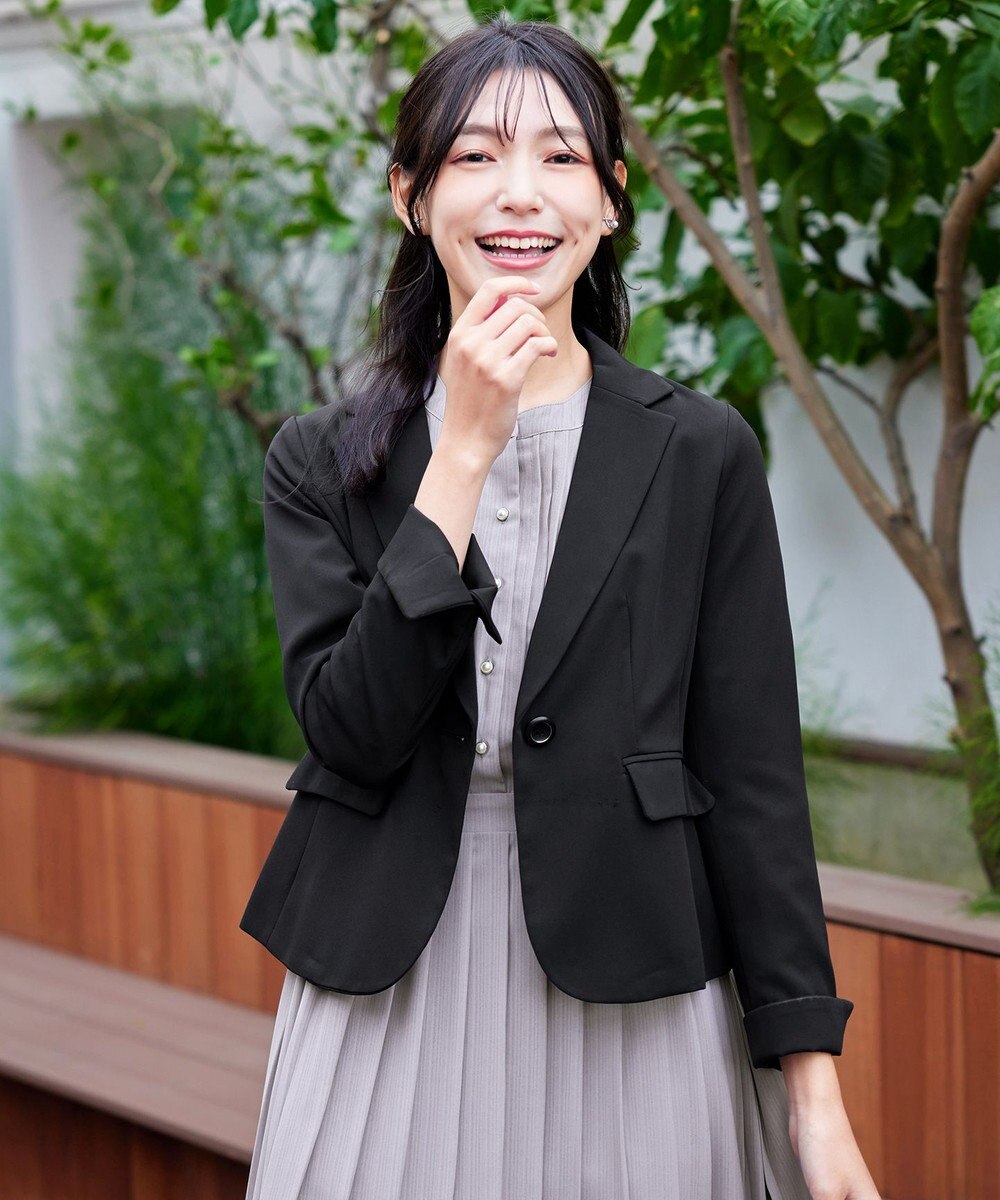 Tiaclasse L 【ダブルクロス・洗える】テーラードジャケット 