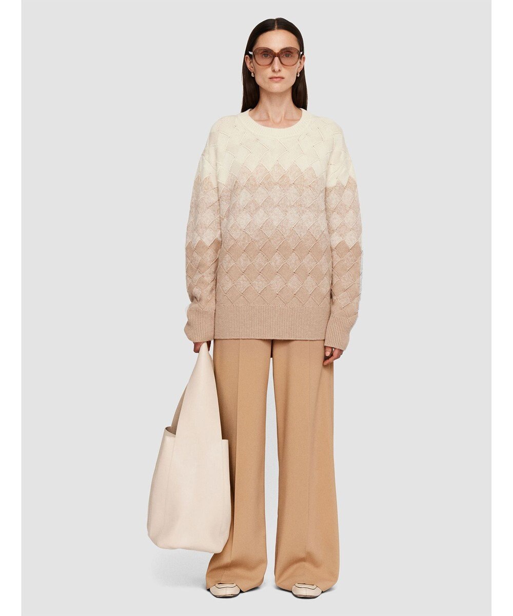 JOSEPH 【洗える】ウィーブニット　ラウンドネック 