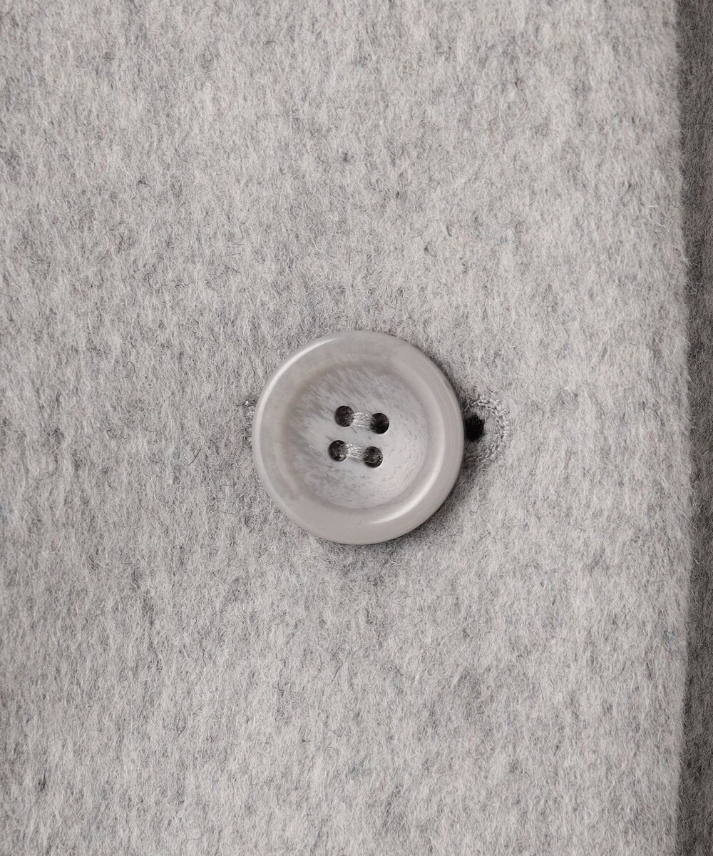 Feroux ウール混 Aラインコート 