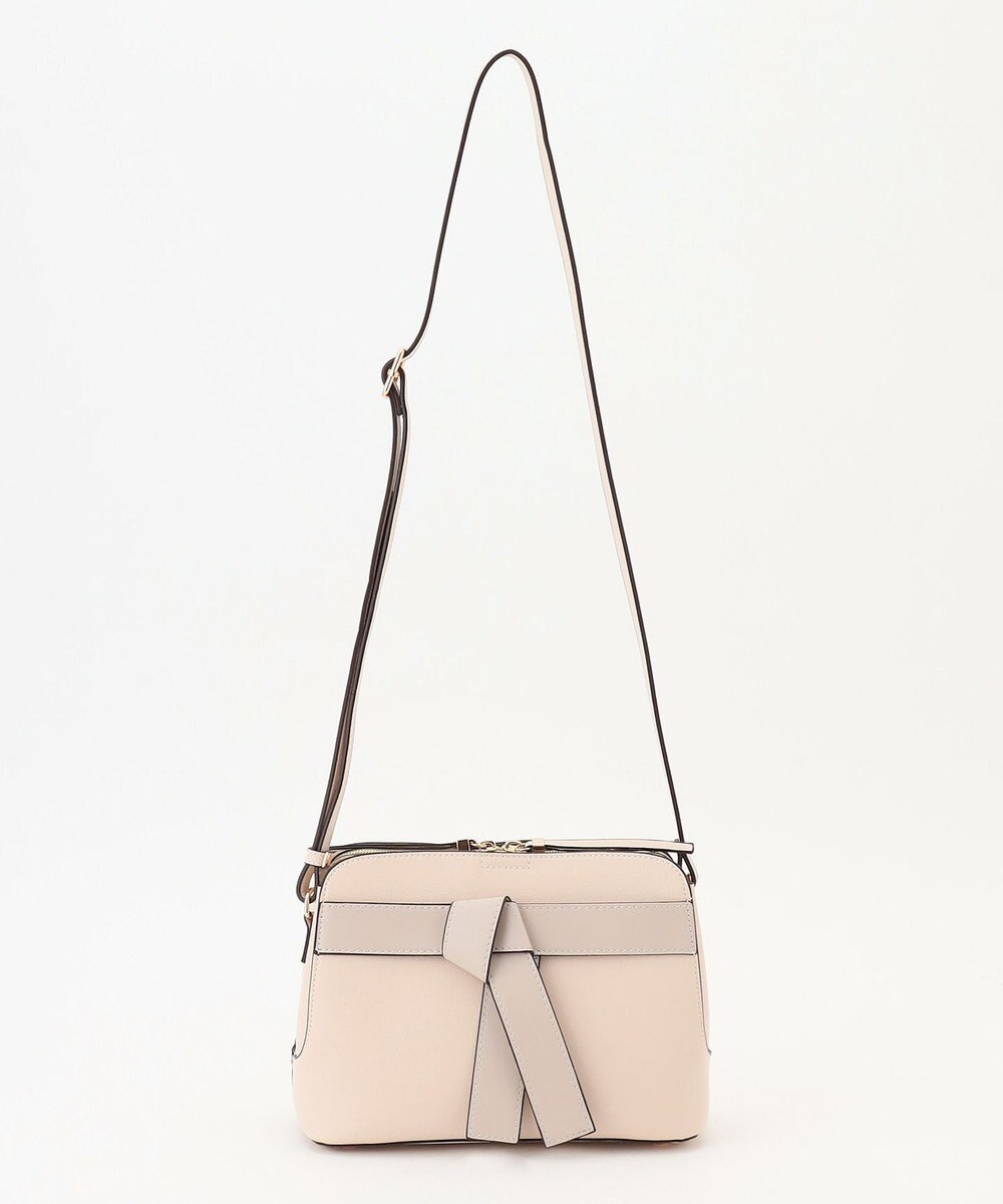 LA BAGAGERIE 【maison vert】 【超軽量・多収納】バイカラーリボンショルダーバッグ 