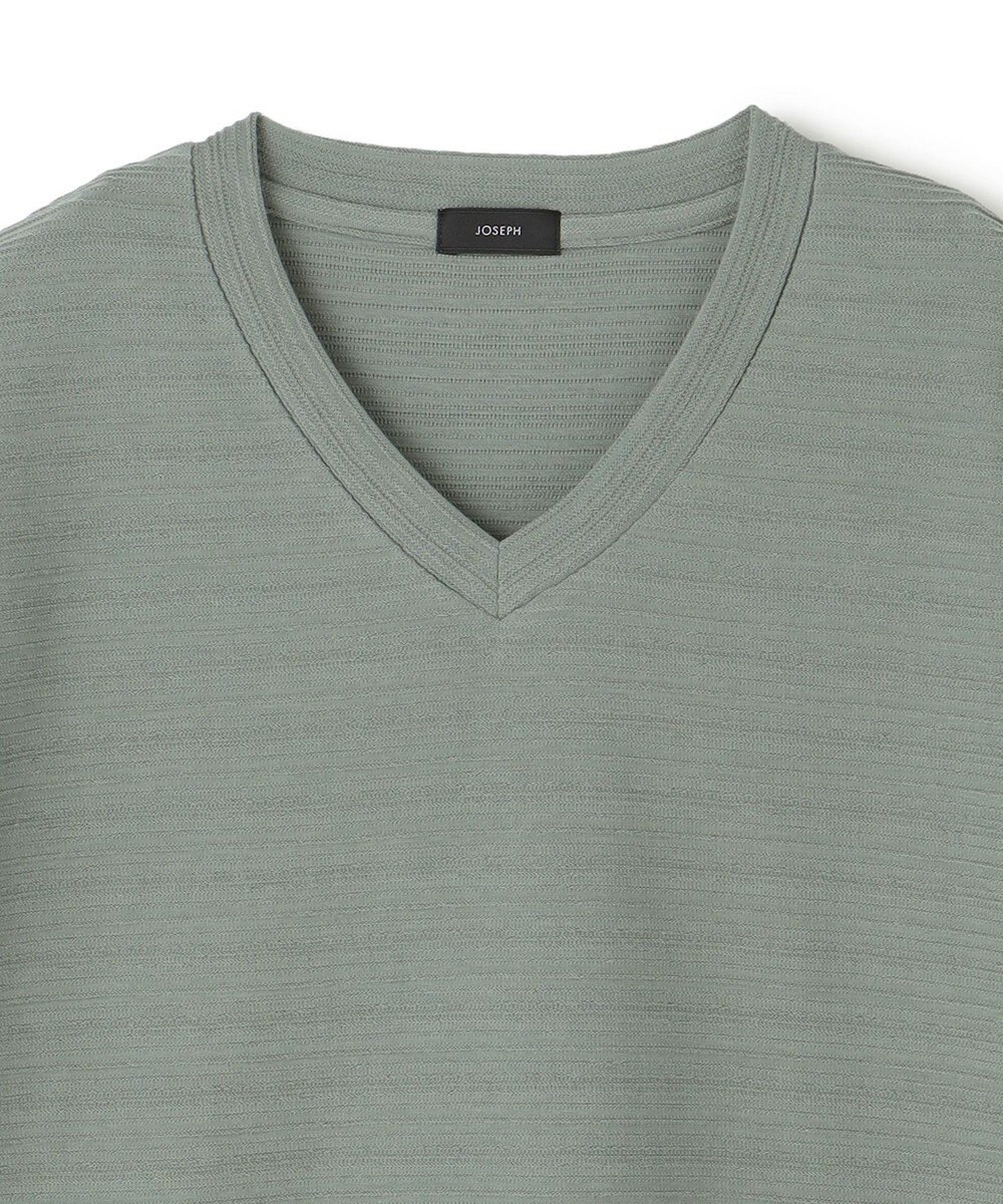 JOSEPH HOMME メランジリップル　Vネックカットソー 