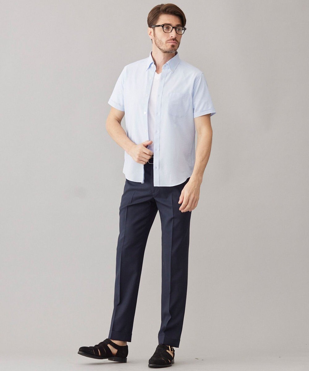 GOTAIRIKU ビジネスインナー/下着兼用【パックT】5.6oz 綿100％ スムース光沢加工 Tシャツ（Vネック/2枚セット） 