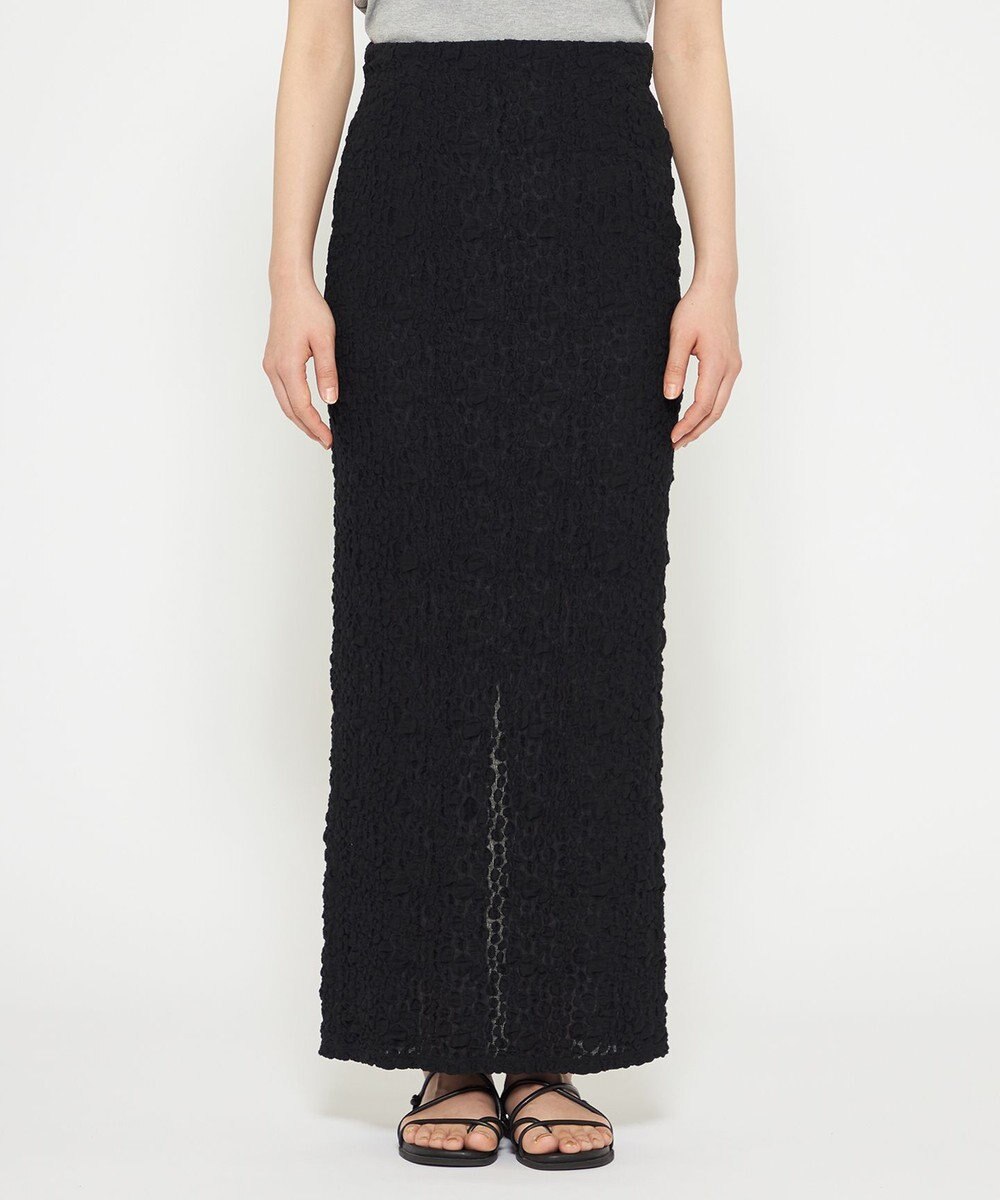 uncrave 【洗濯機洗い可】ストレッチレース スカート（uncrave WHITE） 