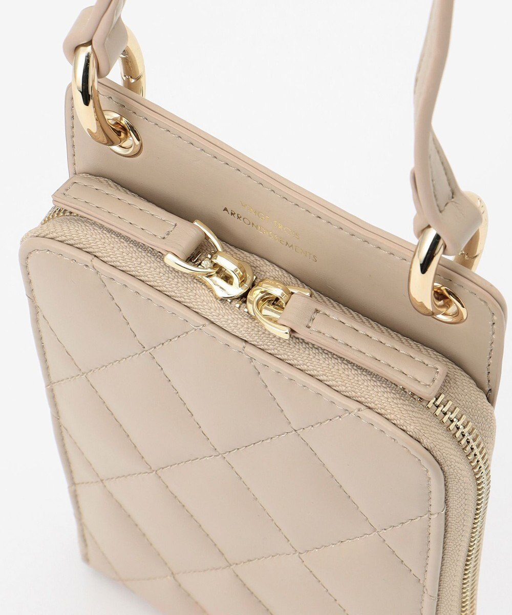 23区 【新色追加】キルティング スマホ ポシェット 