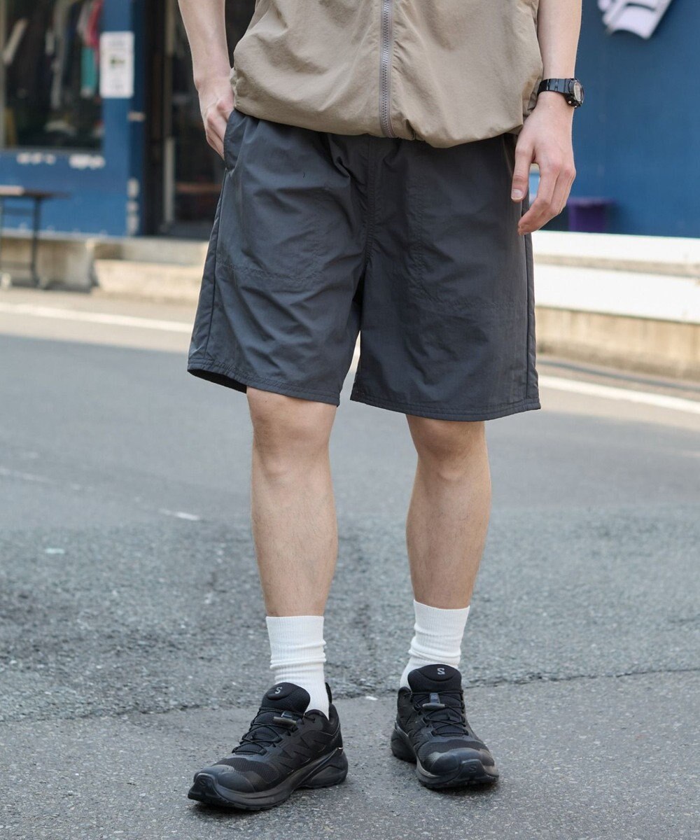 WEGO 【ウエストゴム/紐/速乾/洗濯可/SMLサイズ展開】ナイロンイージーショーツ 