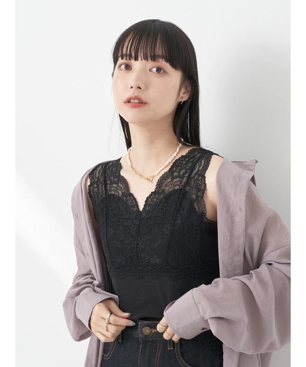 earth music&ecology 前後２ＷＡＹレースタンクトップ 