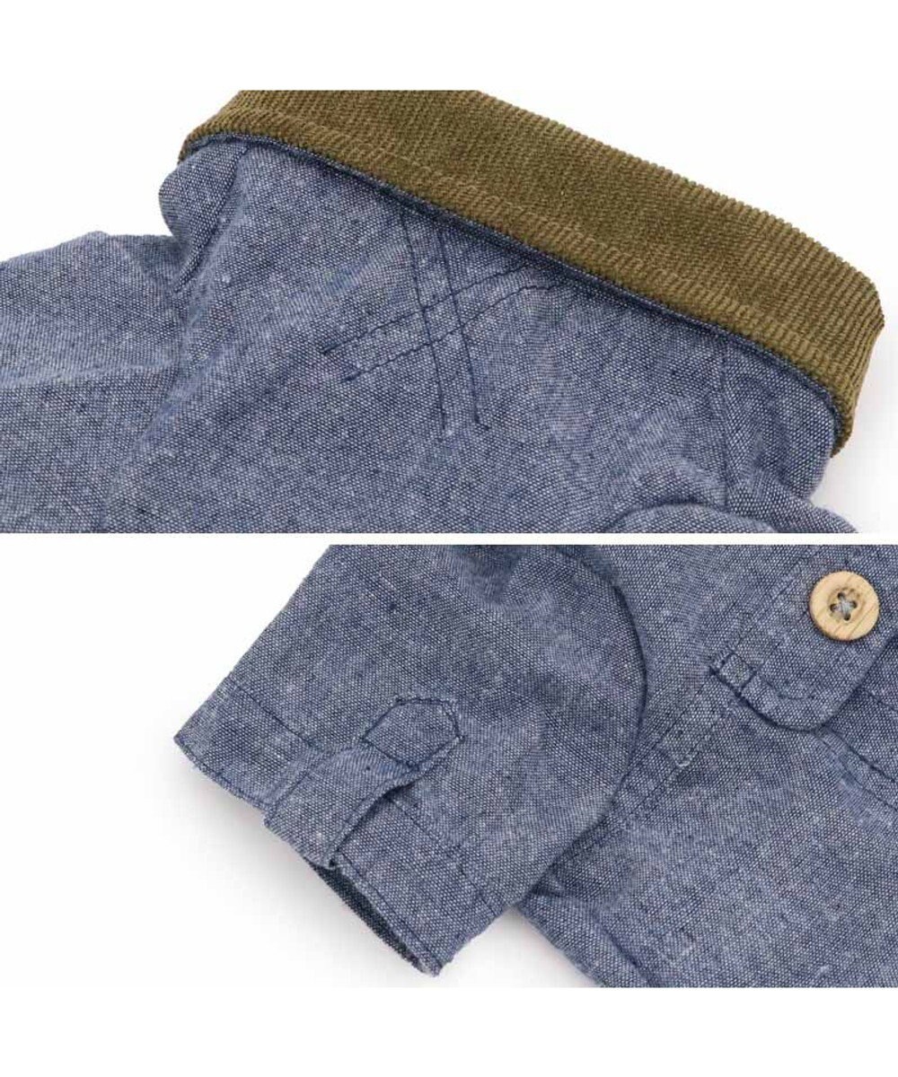 PET PARADISE ペットパラダイス コーデュロイ襟 シャツ 小型犬 