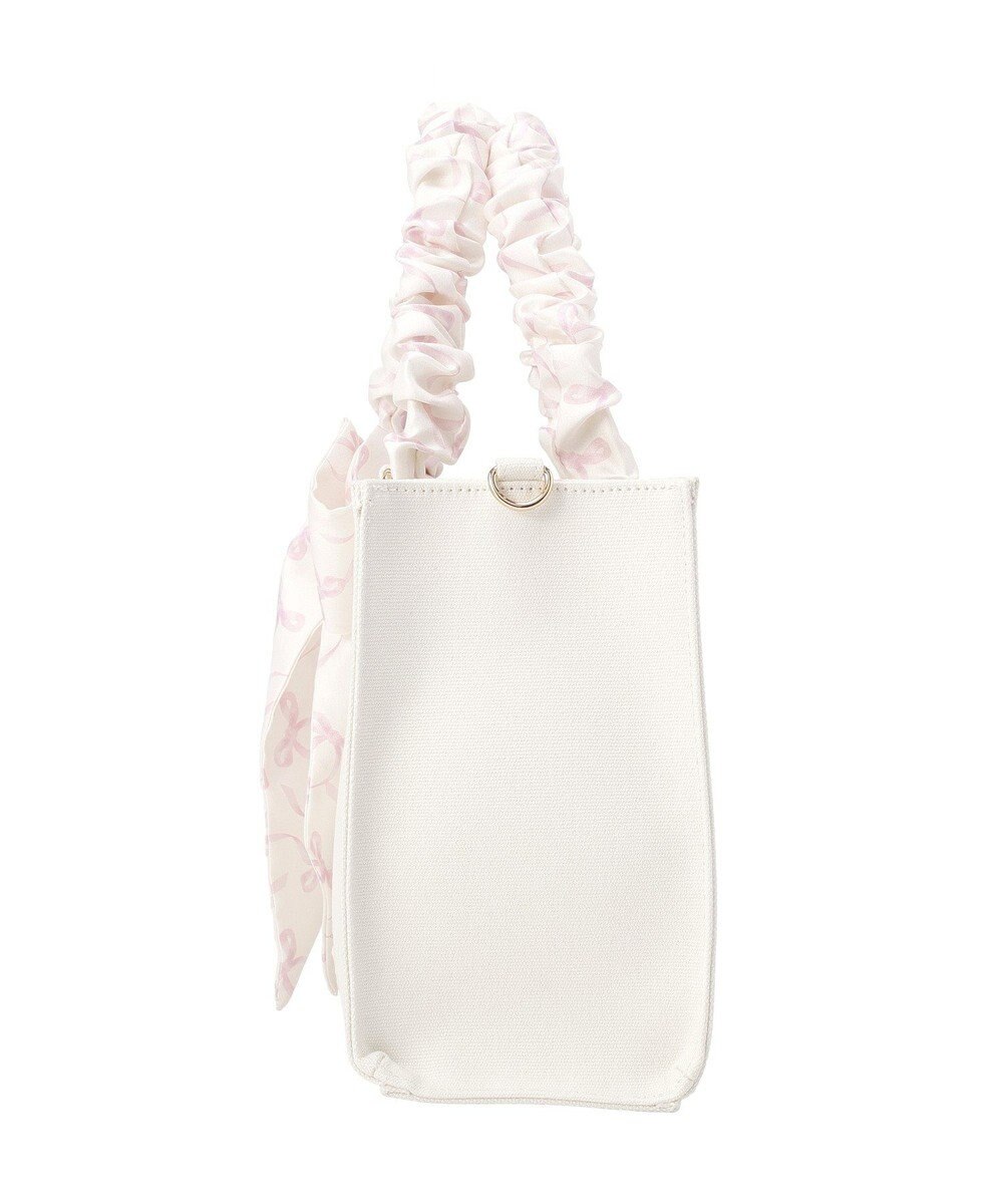 Maison de FLEUR スカーフ付きギャザーハンドル２Ｗａｙバッグ 