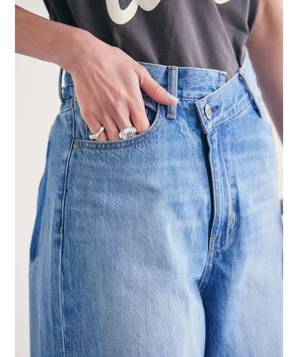 AMERICAN HOLIC アシンメトリーデニムワイドパンツ 