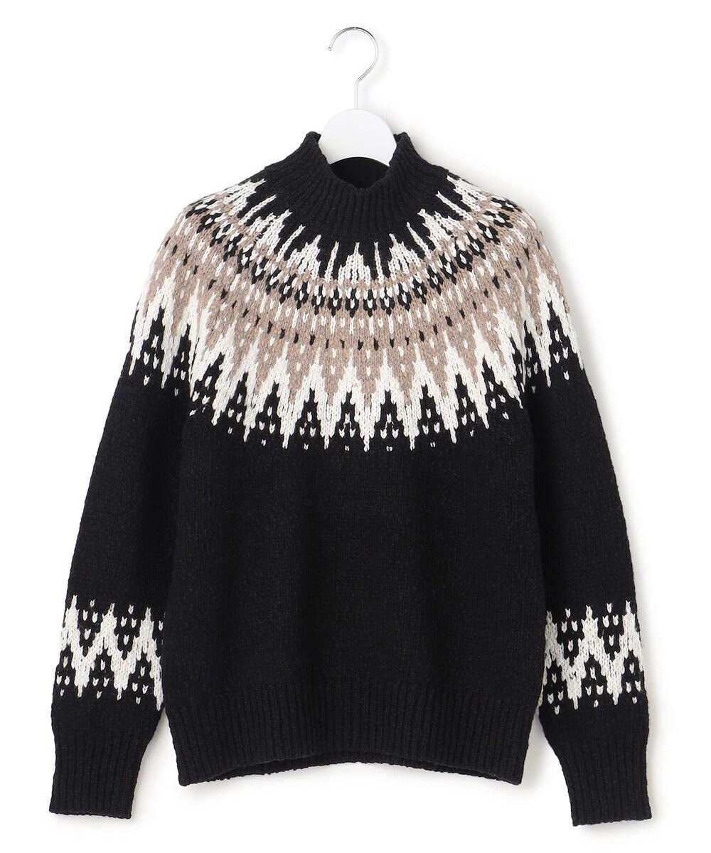 23区 L 【SLOW/一部店舗限定】ジャカード ハイネック ニット 