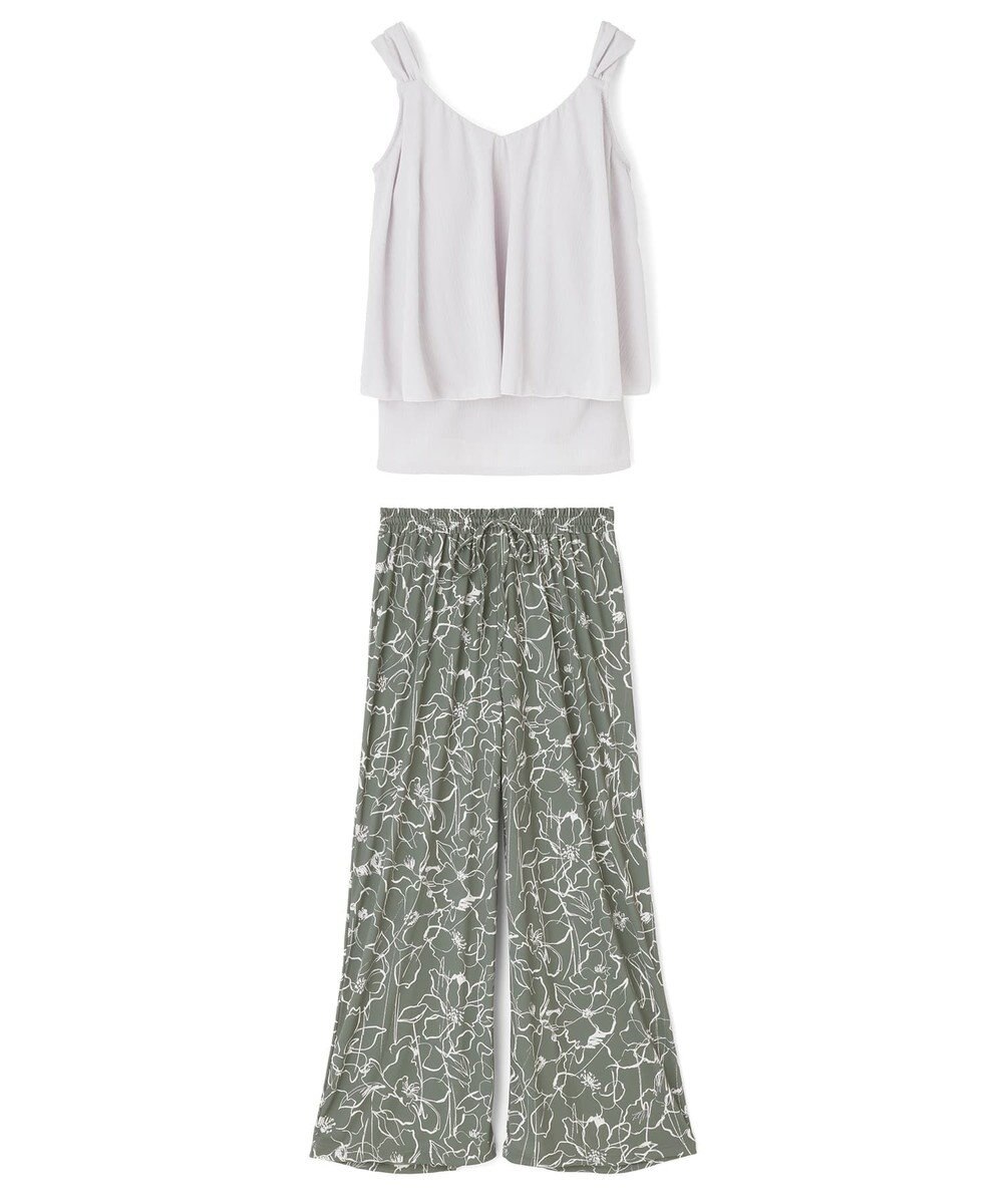 San-ai Resort（三愛水着楽園） ロングパンツセット　9M・11L　【Coral veil（コーラルヴェール）】 