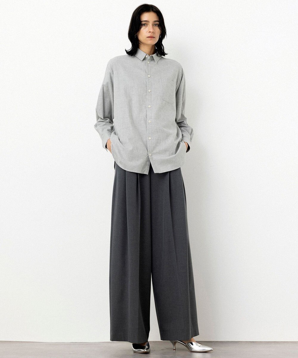 NAVE 【Nave・洗える】2WAYツイル ワイドパンツ 
