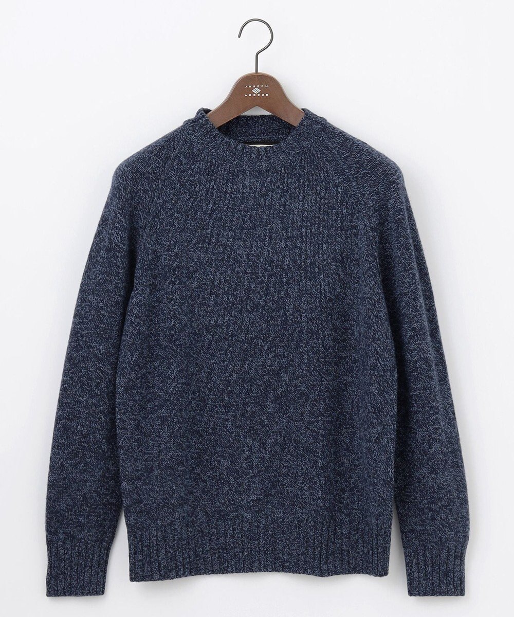 JOSEPH ABBOUD MOUNTAIN 【WEB限定・SPACE/イタリア糸使用/軽く暖かい/豊富なカラー】 ラムウール　クルーネック ニット 