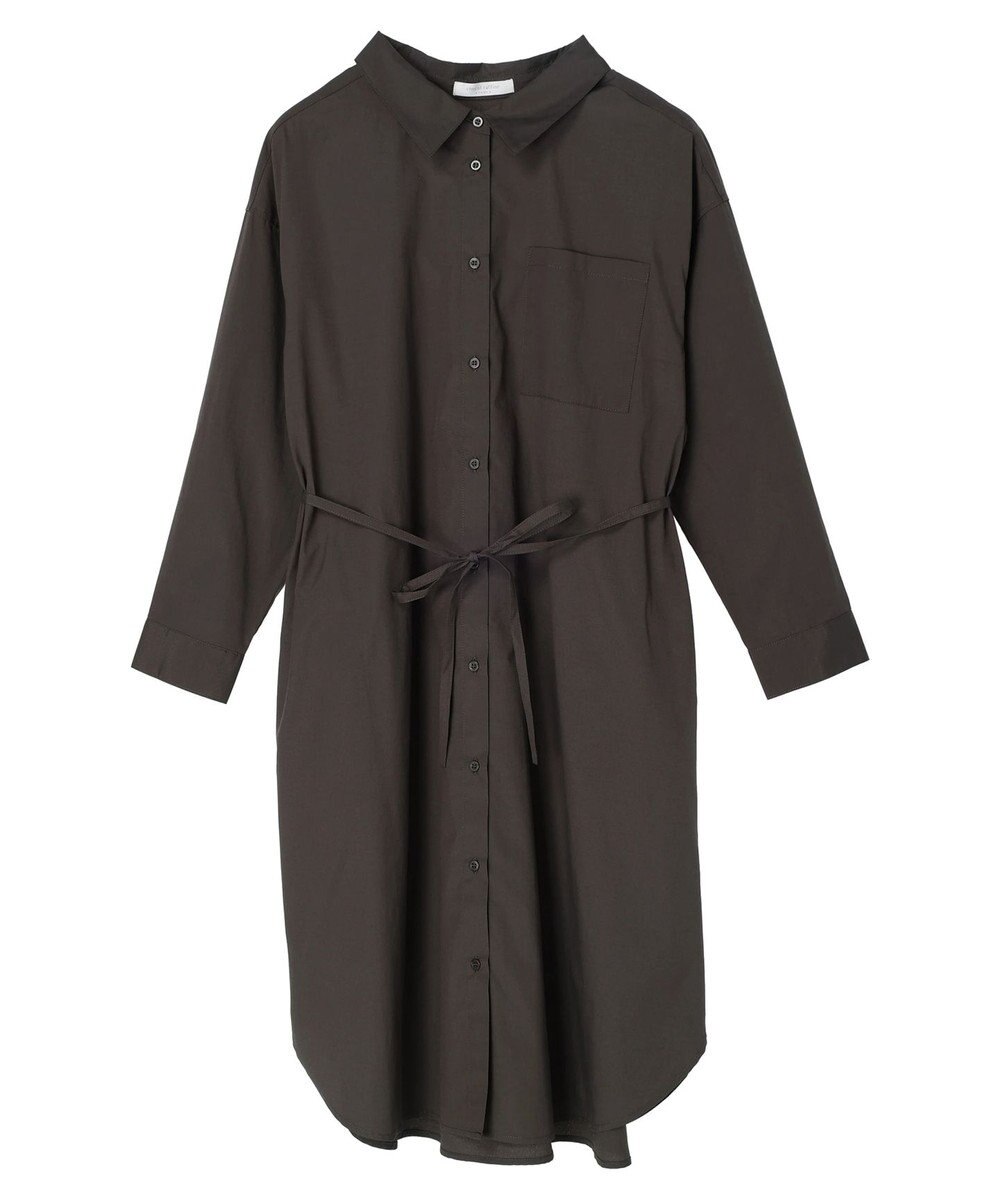 Green Parks ミドル丈シャツワンピースII 
