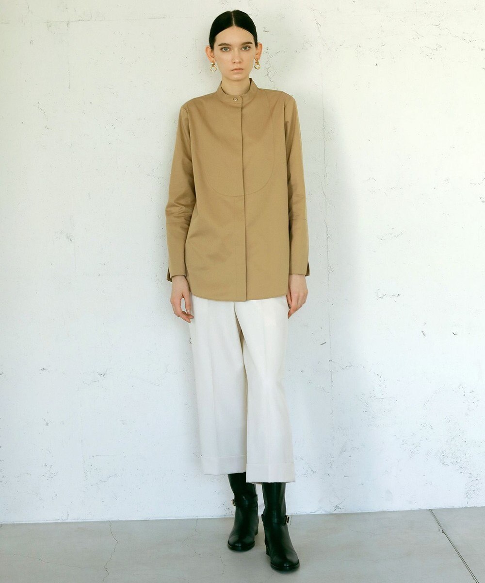 23区 【23区 lab.】ハイカウントコットン タキシード シャツ 