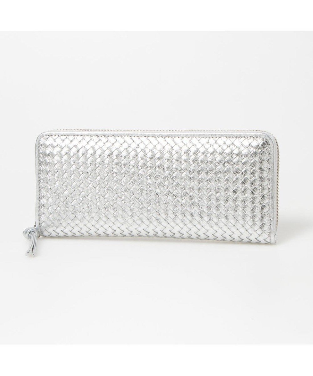 UNBILLION ペルケ perche / レザーメッシュ・ジャバラカード長財布 