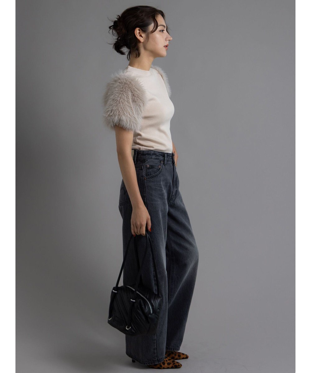 Te chichi スリーブファーニットプルオーバー《2025Autumn catalog item》 