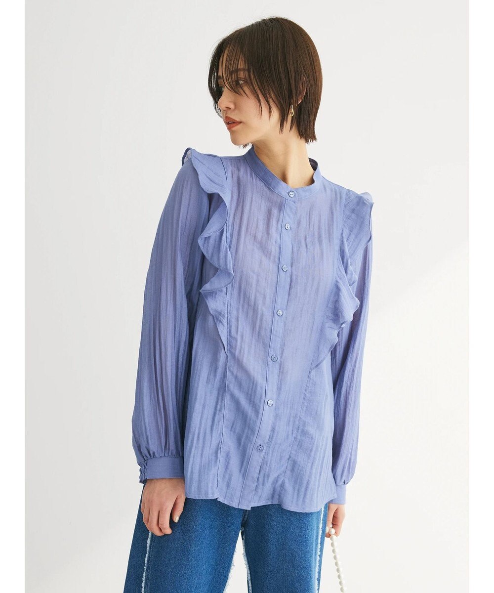 Green Parks フリルブラウス 