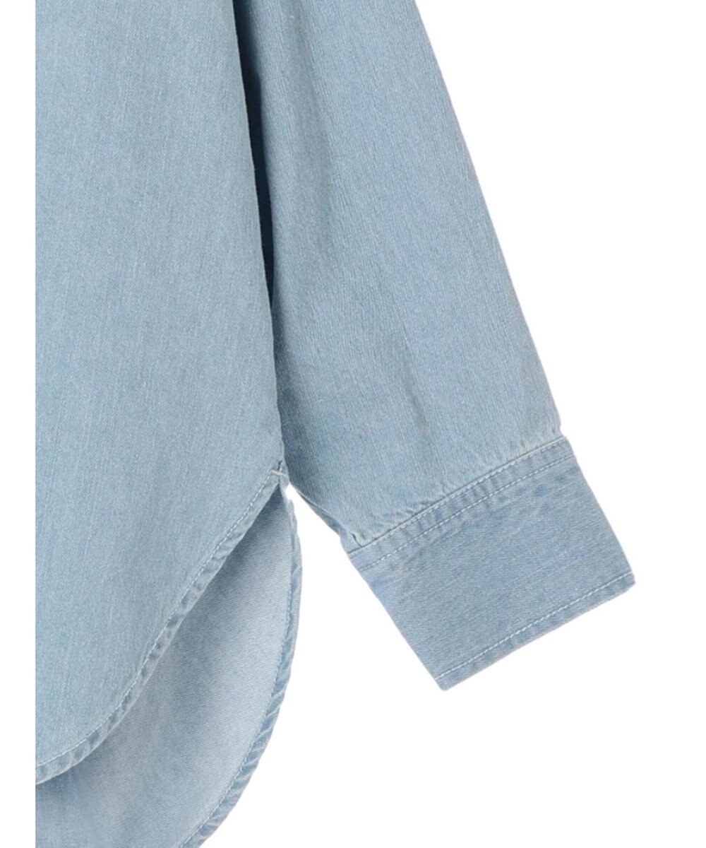 CRAFT STANDARD BOUTIQUE デニムパール釦サークルブラウス 