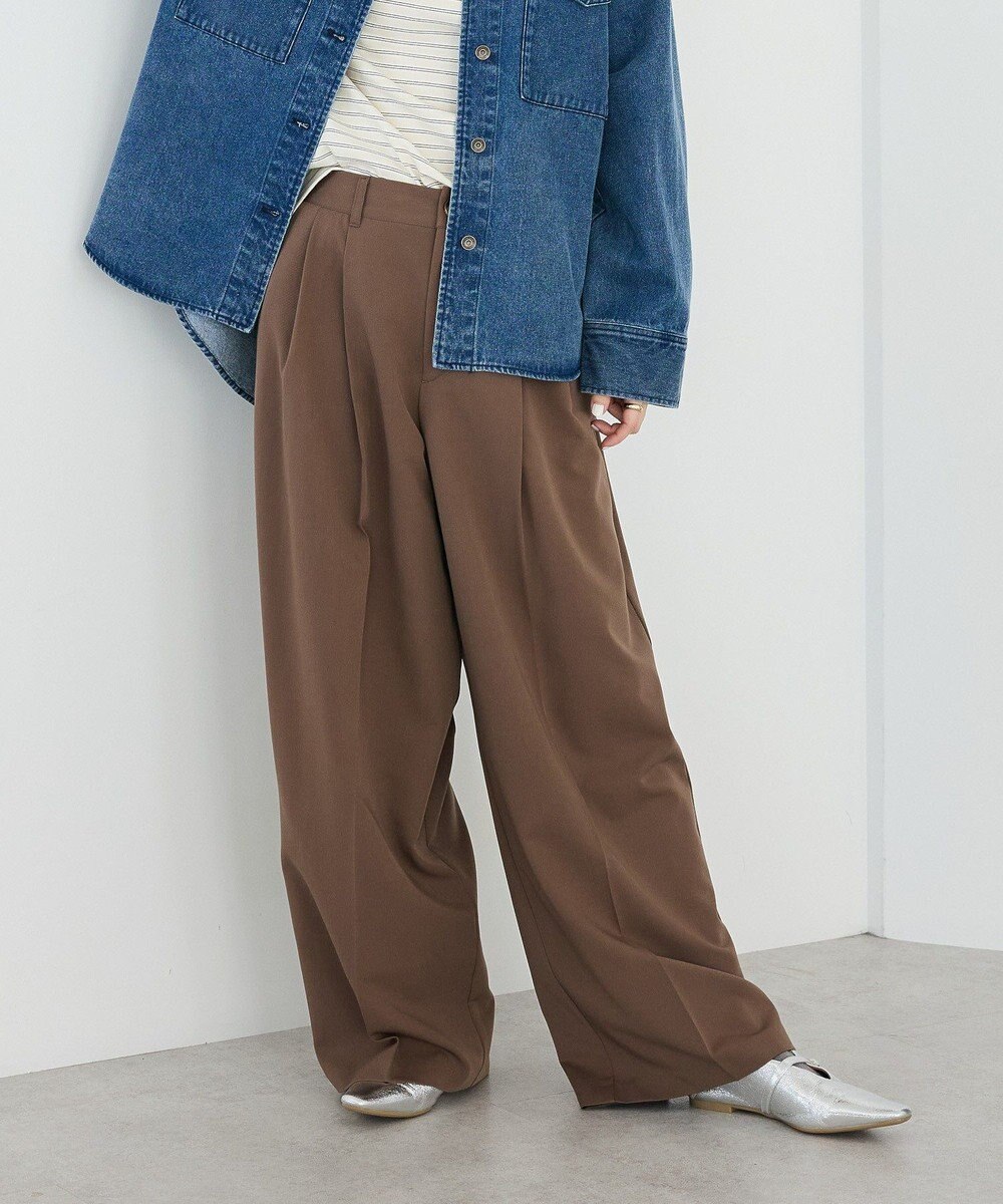 CRAFT STANDARD BOUTIQUE タックイージーワイドパンツ 