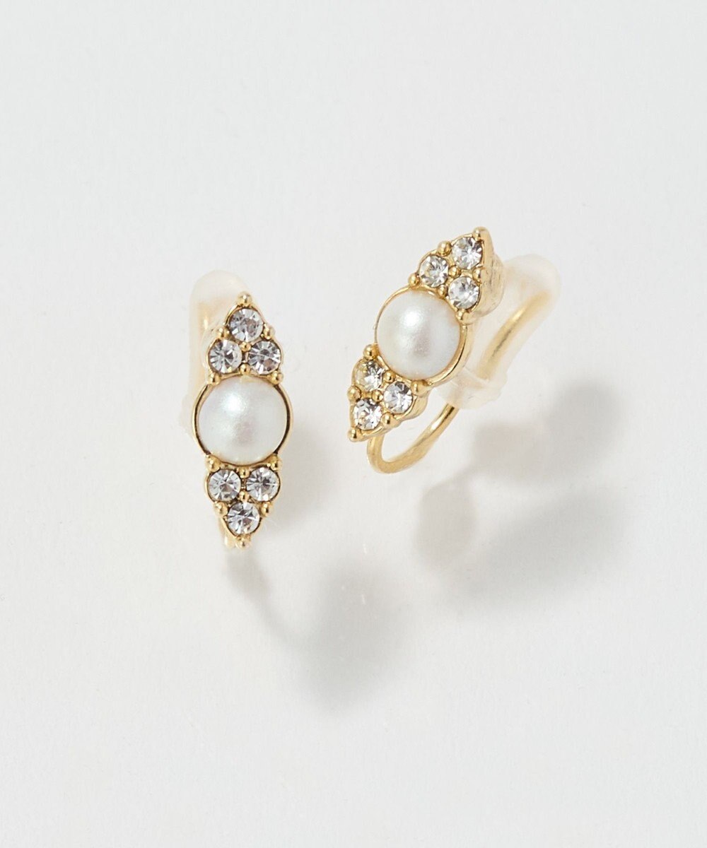 Phoebe 〈痛くないシリーズ/金属アレルギー対応〉クイーンパールビジューライトフィットイヤリング/ニッケルフリー 