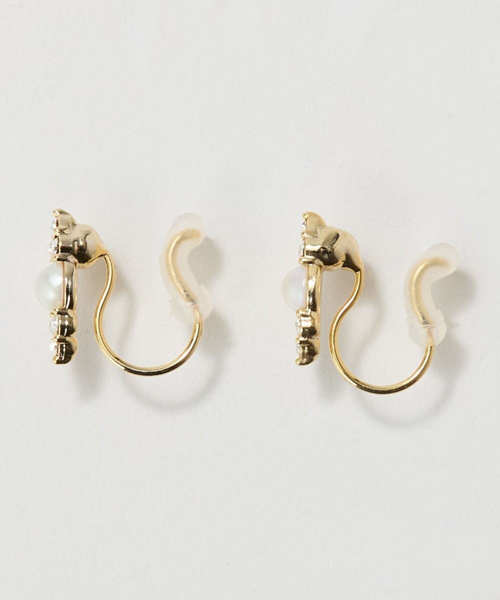 Phoebe 〈痛くないシリーズ/金属アレルギー対応〉クイーンパールビジューライトフィットイヤリング/ニッケルフリー 