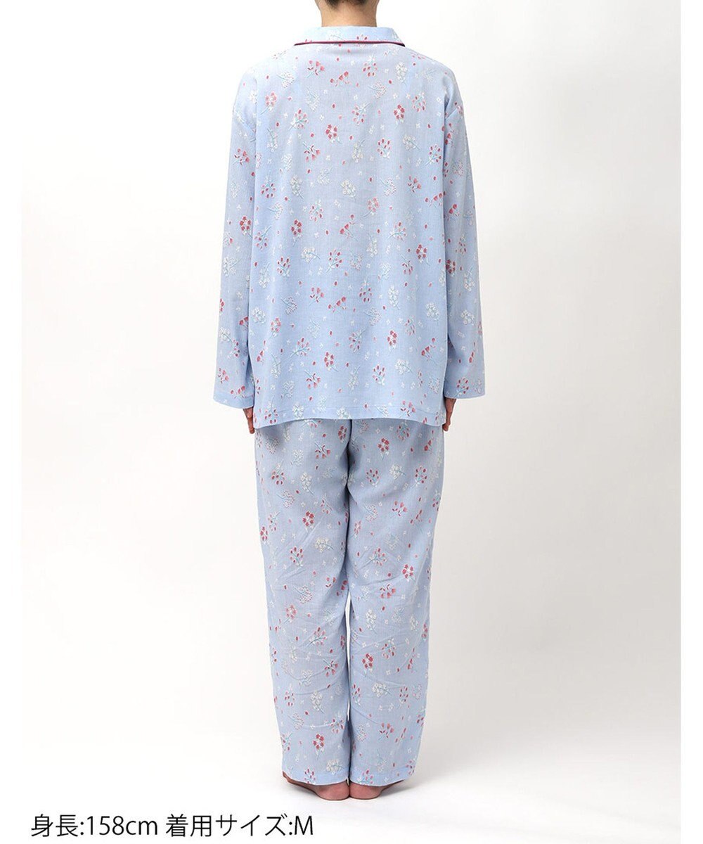 Wing パジャマ 綿100%(本体) 楊柳素材 高島ちぢみ（R） 長袖 長ズボン レディース EP8042 ウイング／ワコール 