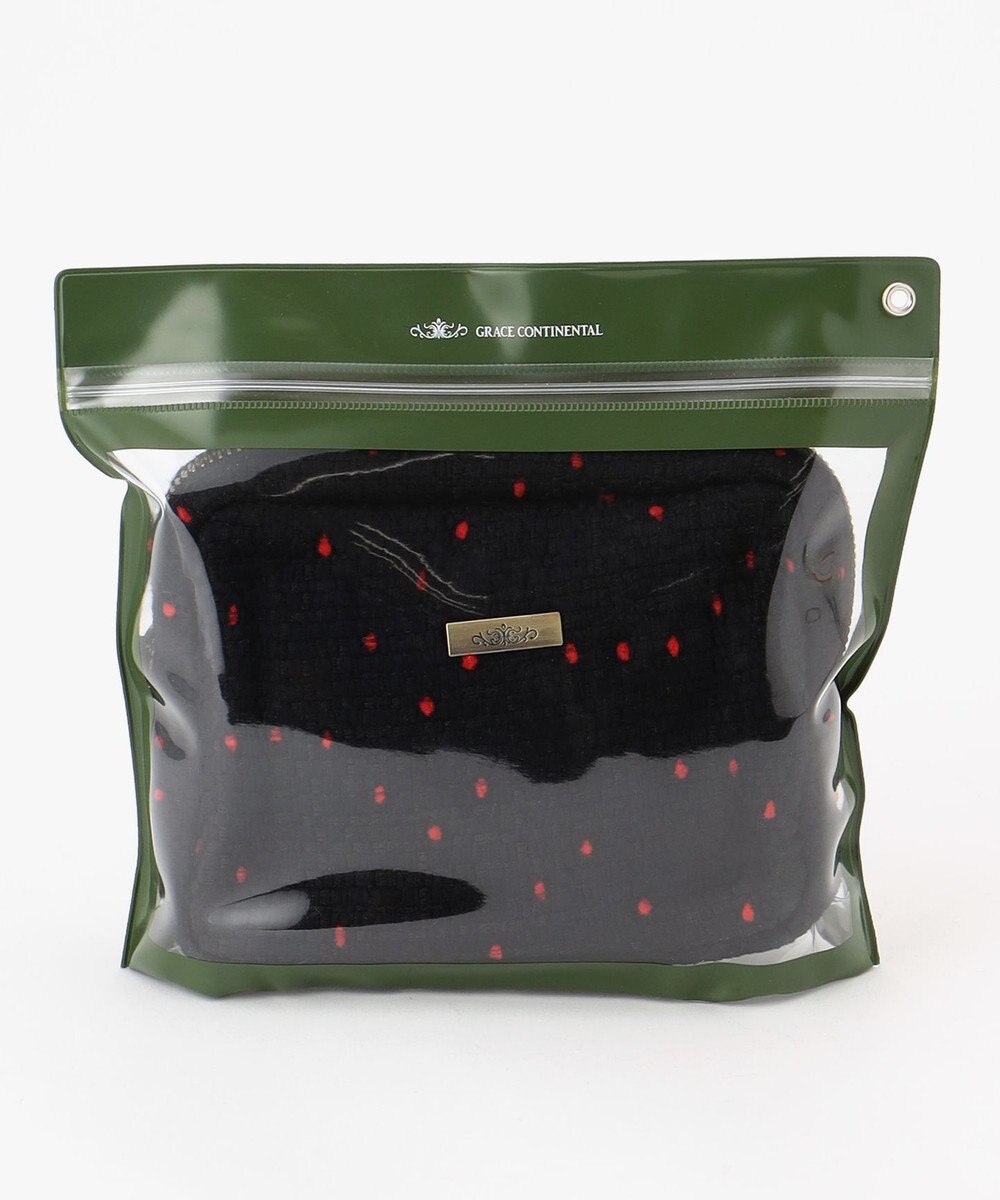 GRACE CONTINENTAL Fabricスクエアポーチ-AW 