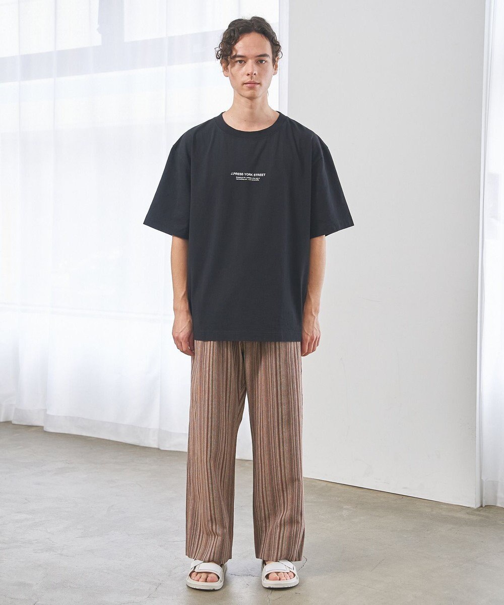 J.PRESS YORK STREET 【UNISEX】コットンリネンイージーストライプ パンツ 