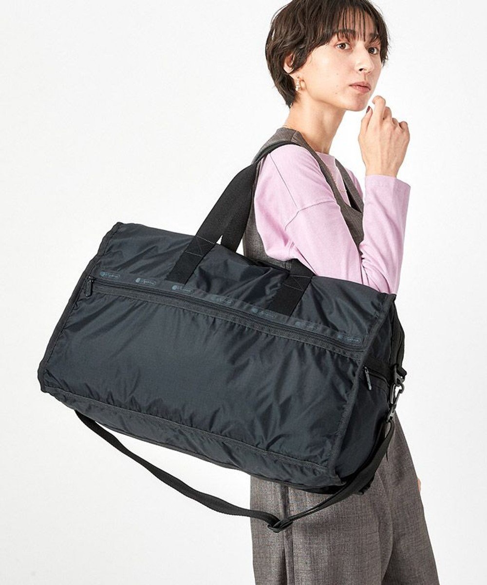 LeSportsac DELUXE LG WEEKENDER/リサイクルドブラックJP リサイクルドブラックJP