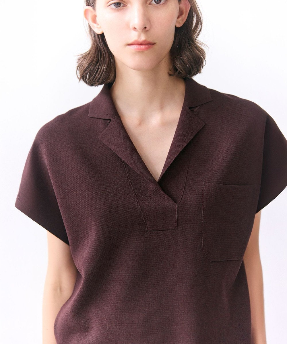 BEIGE， NADIA / ストレッチ スキッパーニット 